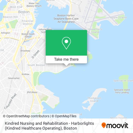 Mapa de Kindred Nursing and Rehabilitation - Harborlights (Kindred Healthcare Operating)