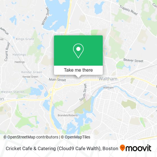 Cricket Cafe & Catering (Cloud9 Cafe Walth) map