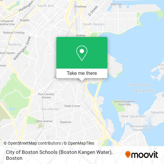 Mapa de City of Boston Schools (Boston Kangen Water)