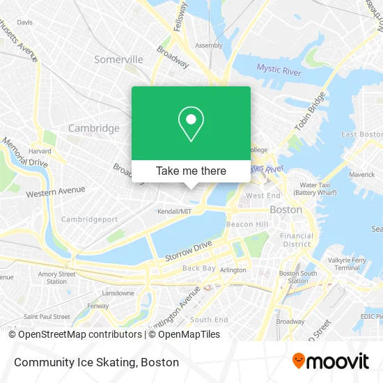 Community Ice Skating map