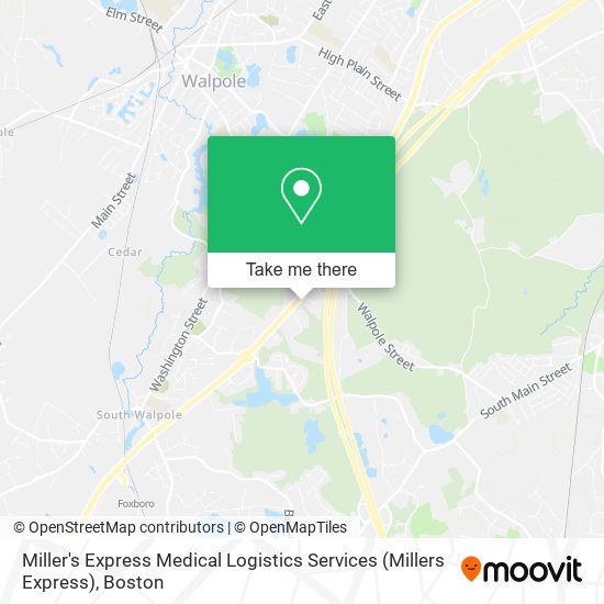 Mapa de Miller's Express Medical Logistics Services (Millers Express)