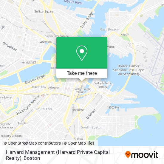 Mapa de Harvard Management (Harvard Private Capital Realty)