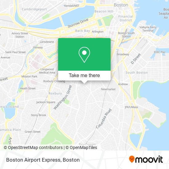 Mapa de Boston Airport Express