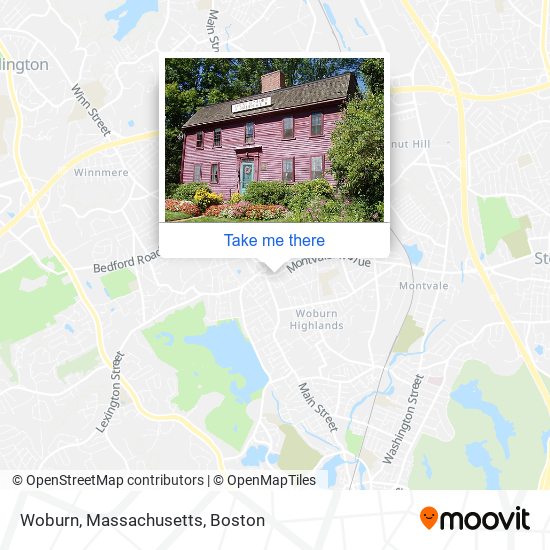 Mapa de Woburn, Massachusetts