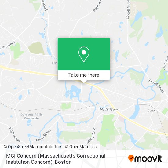 MCI Concord (Massachusetts Correctional Institution Concord) map