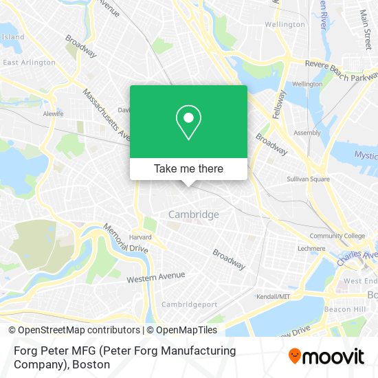 Forg Peter MFG (Peter Forg Manufacturing Company) map