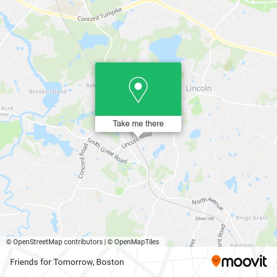 Friends for Tomorrow map