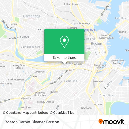 Mapa de Boston Carpet Cleaner