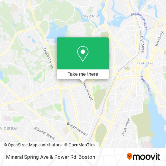 Mineral Spring Ave & Power Rd map