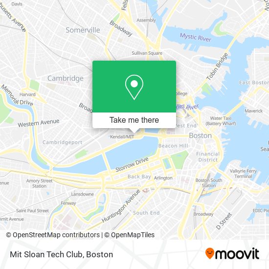 Mit Sloan Tech Club map