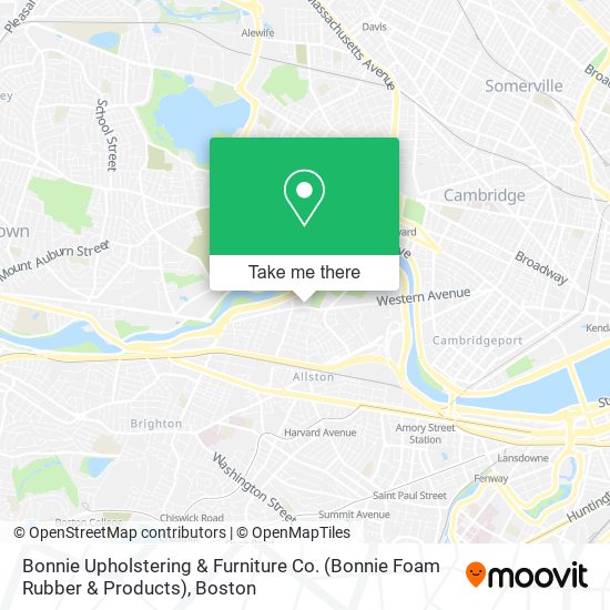 Bonnie Upholstering & Furniture Co. (Bonnie Foam Rubber & Products) map