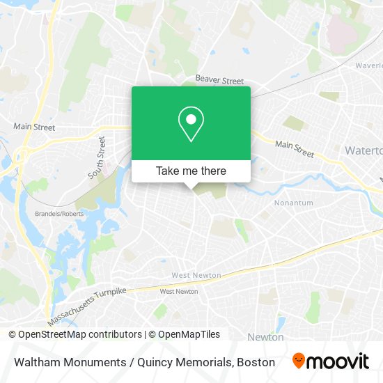 Waltham Monuments / Quincy Memorials map