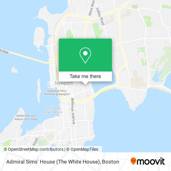 Admiral Sims' House (The White House) map