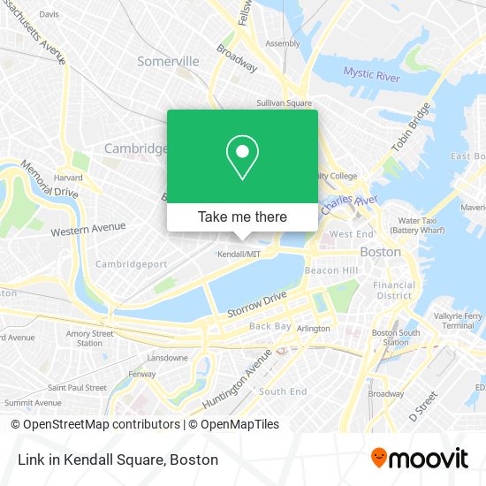 Link in Kendall Square map