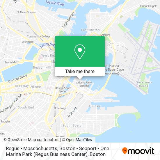 Regus - Massachusetts, Boston - Seaport - One Marina Park (Regus Business Center) map