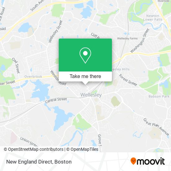 Mapa de New England Direct