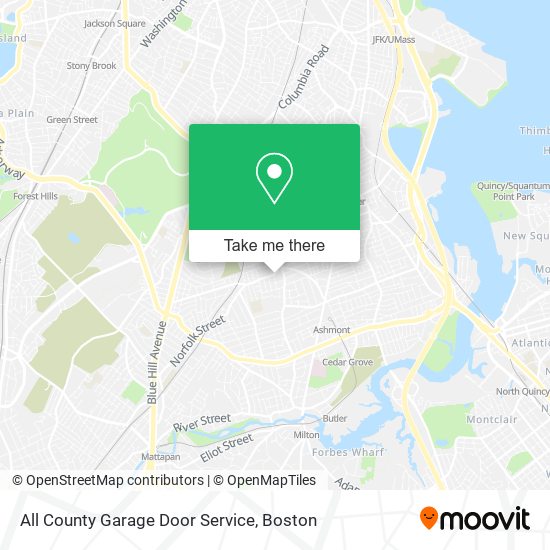 Mapa de All County Garage Door Service