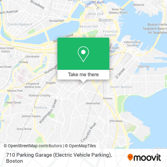 710 Parking Garage (Electric Vehicle Parking) map