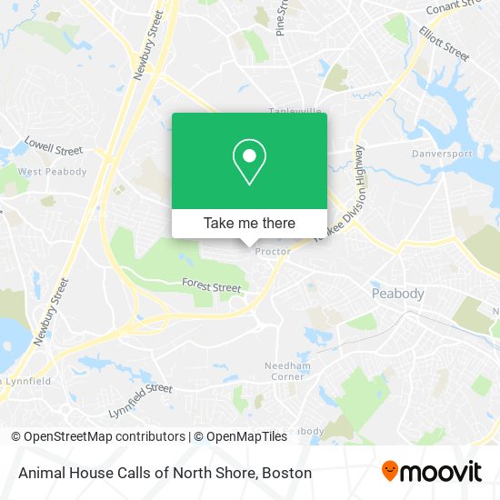 Animal House Calls of North Shore map