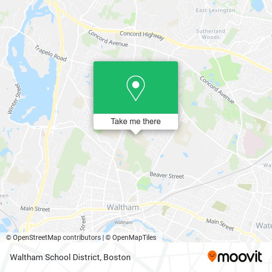Waltham School District map