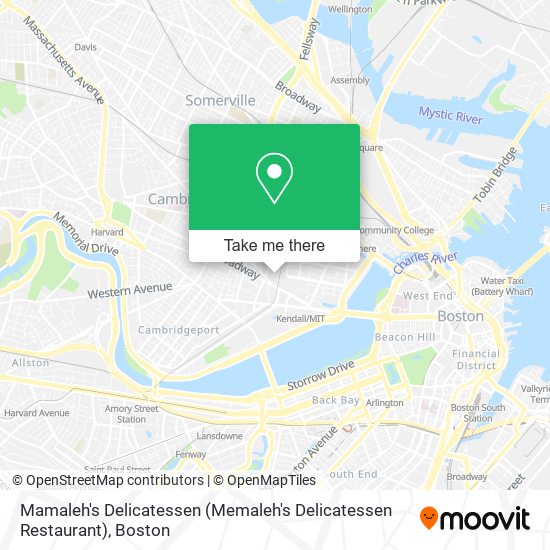 Mapa de Mamaleh's Delicatessen (Memaleh's Delicatessen Restaurant)