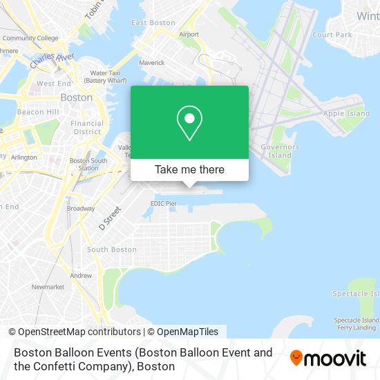 Boston Balloon Events (Boston Balloon Event and the Confetti Company) map