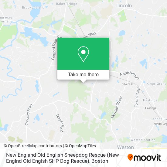 Mapa de New England Old English Sheepdog Rescue (New Englnd Old Englsh SHP Dog Rescue)