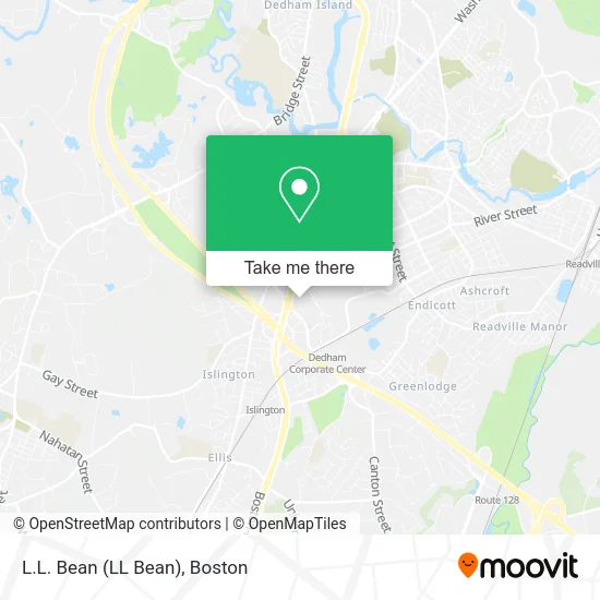 L.L. Bean (LL Bean) map