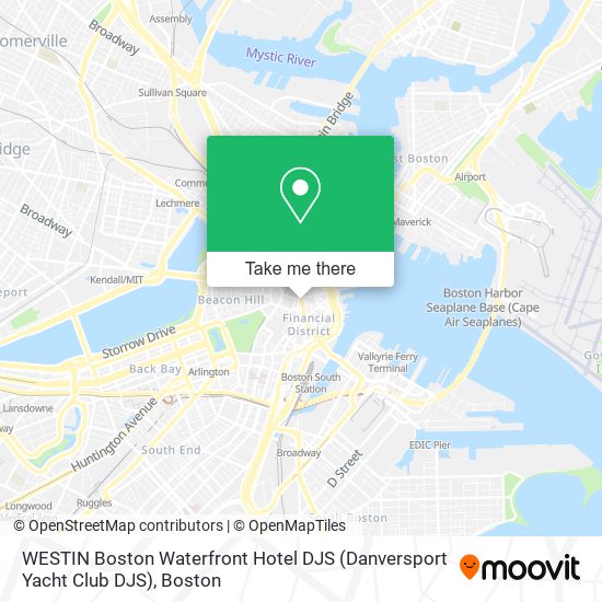 WESTIN Boston Waterfront Hotel DJS (Danversport Yacht Club DJS) map