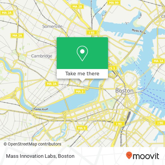 Mapa de Mass Innovation Labs