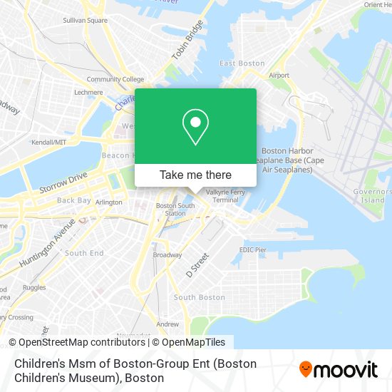 Children's Msm of Boston-Group Ent (Boston Children's Museum) map