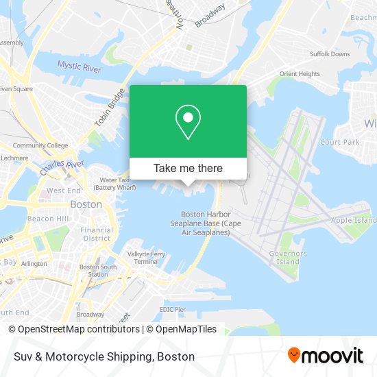 Suv & Motorcycle Shipping map
