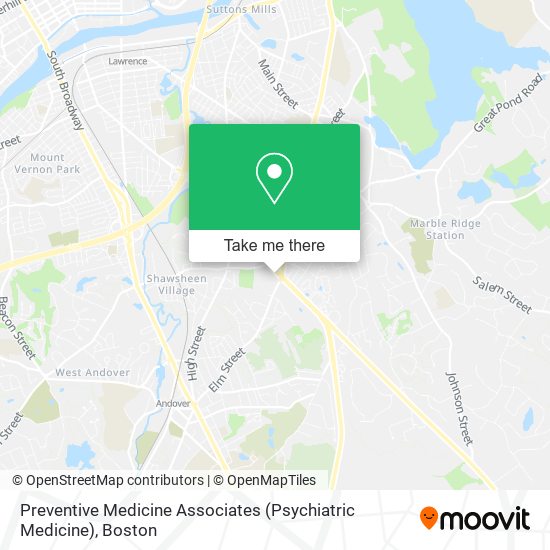Mapa de Preventive Medicine Associates (Psychiatric Medicine)