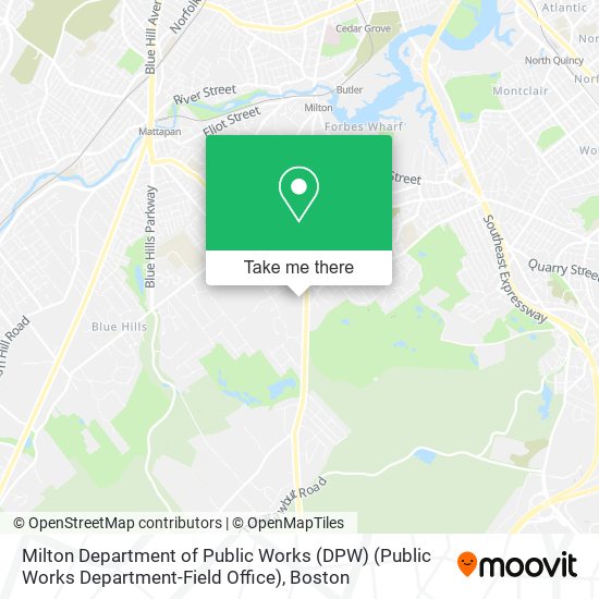 Milton Department of Public Works (DPW) (Public Works Department-Field Office) map