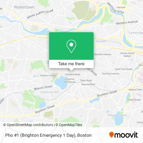 Pho #1 (Brighton Emergency 1 Day) map