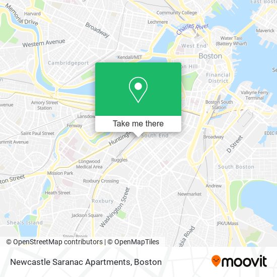 Mapa de Newcastle Saranac Apartments