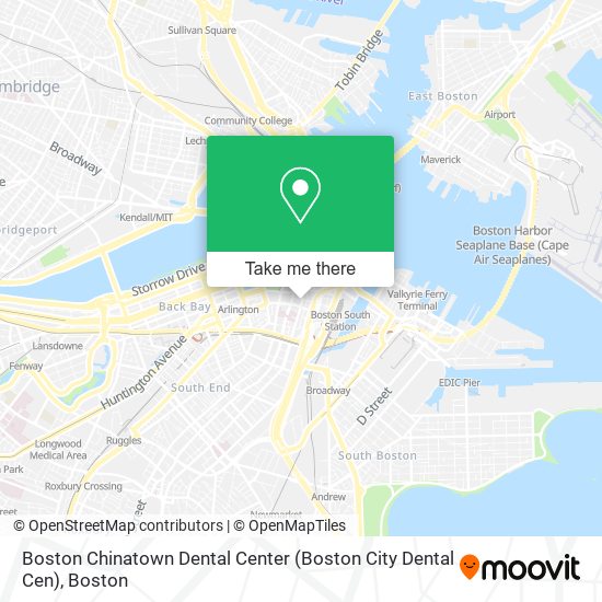 Mapa de Boston Chinatown Dental Center (Boston City Dental Cen)