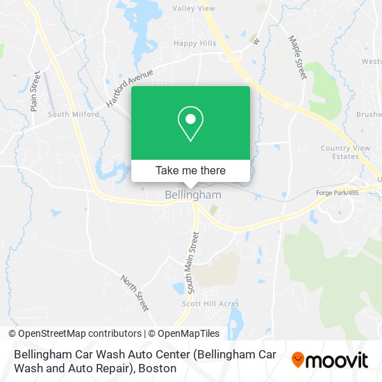 Mapa de Bellingham Car Wash Auto Center (Bellingham Car Wash and Auto Repair)
