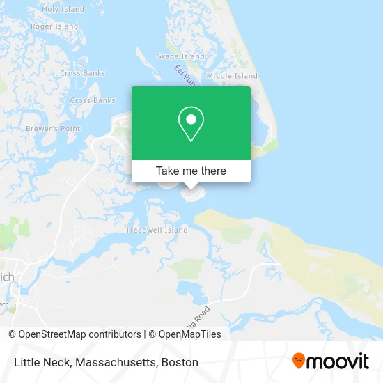 Little Neck, Massachusetts map
