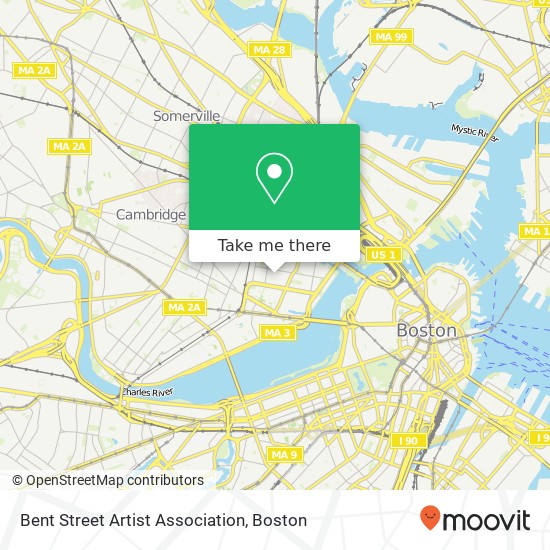 Mapa de Bent Street Artist Association