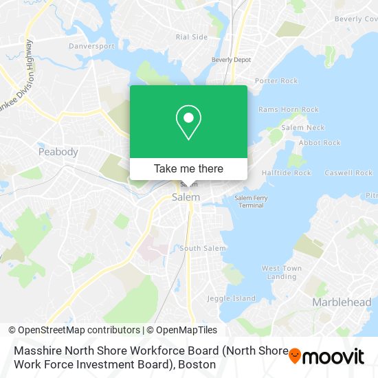 Masshire North Shore Workforce Board (North Shore Work Force Investment Board) map