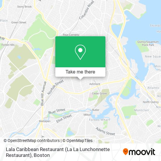 Mapa de Lala Caribbean Restaurant (La La Lunchonnette Restaurant)
