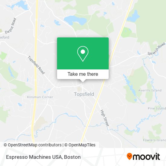 Espresso Machines USA map