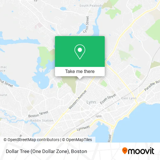 Dollar Tree (One Dollar Zone) map