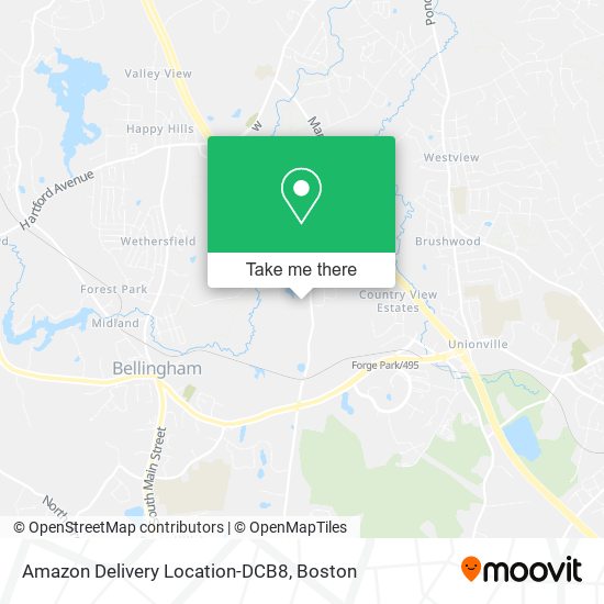 Mapa de Amazon Delivery Location-DCB8