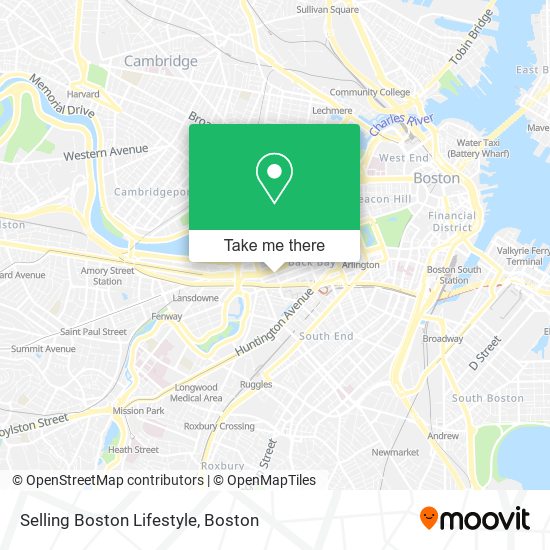 Mapa de Selling Boston Lifestyle