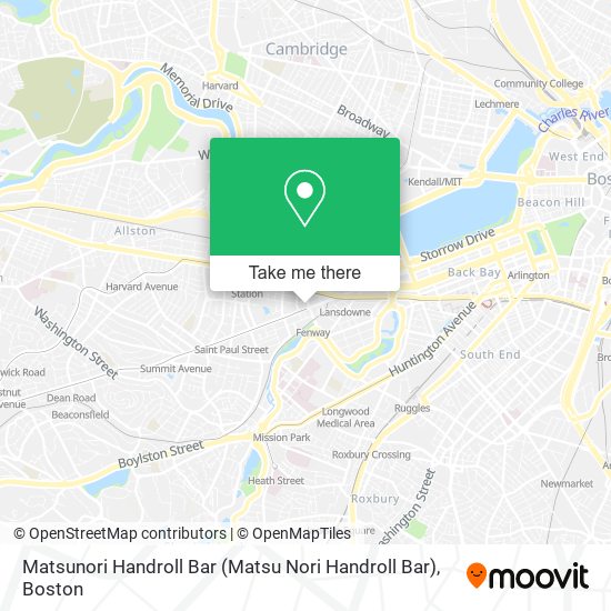 Mapa de Matsunori Handroll Bar (Matsu Nori Handroll Bar)