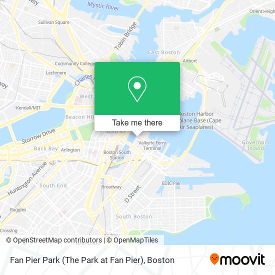 Fan Pier Park (The Park at Fan Pier) map
