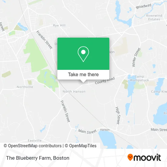 The Blueberry Farm map