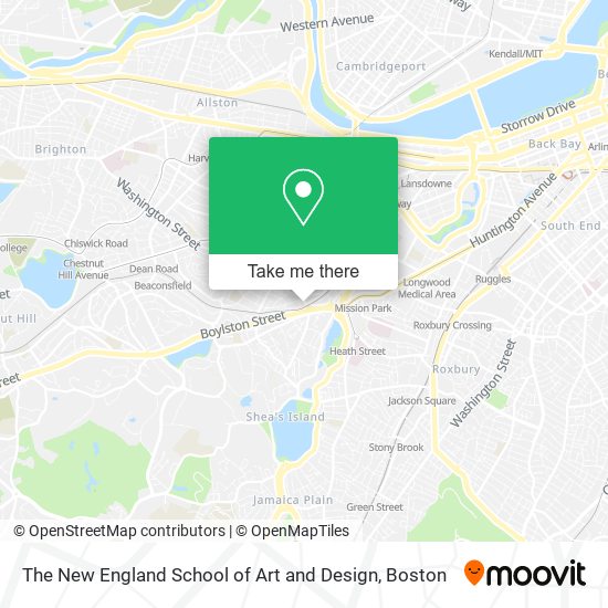 Mapa de The New England School of Art and Design